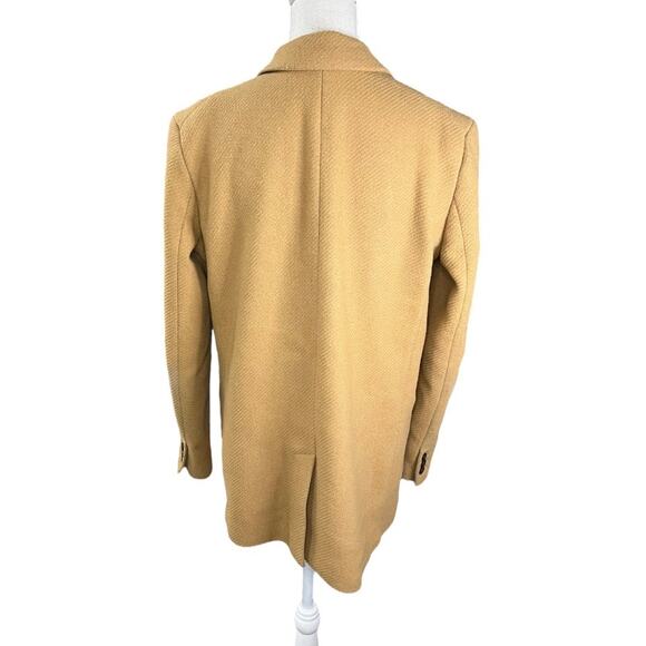 Banana Republic camel double breasted wool coat classic preppy academia neutral - Picture 8 of 12